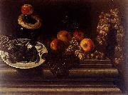 Still Life Of Fruits And A Plate Of Olives, Juan Bautista de Espinosa